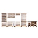Ver imagem 4 de Cozinha Completa Modulada 7 Peças MDF Joy Branco/Off White/Nogueira