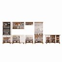 Ver imagem 5 de Cozinha Completa Modulada 7 Peças MDF Joy Branco/Off White/Nogueira