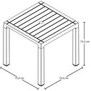 Ver imagem 6 de Mesa Plástica 04 Lugares Baru Rimax Gelo