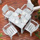 Ver imagem 3 de Mesa Plástica 04 Lugares Baru Rimax Gelo