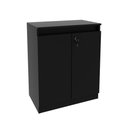 Ver imagem 1 de Balcão para Escritório Home Office 68cm 2 Portas com Chave Me4149 Cor:preto