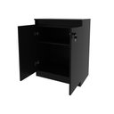 Ver imagem 3 de Balcão para Escritório Home Office 68cm 2 Portas com Chave Me4149 Cor:preto
