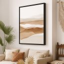 Ver imagem 3 de Quadro Canvas Estilo Boho - Paisegem Minimalista-mold.preta:70x50cm