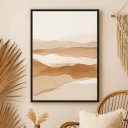 Ver imagem 1 de Quadro Canvas Estilo Boho - Paisegem Minimalista-mold.preta:70x50cm