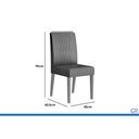 Ver imagem 3 de Mesa Sala Jantar Celeste + 4 Cadeiras Lia Cedro DJ Móveis
