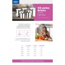 Ver imagem 2 de Conjunto de Potes Porta Mantimentos com Tampa Brinox Suprema 5 Peças Inox