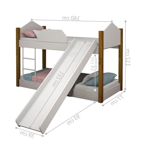 Beliche Diversão com Escorregador Nanda Branco