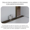 Ver imagem 6 de Guarda Roupa Casal Ambiente Medelim 3 Portas 6 Gavetas Neve com Espelho – Novo Horizonte