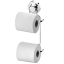 Ver imagem 1 de Papeleira Dupla com Ventosa Porta Papel Higiênico Schmitt:Cromado