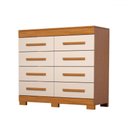Ver imagem 2 de Cômoda Nalu 8 Gavetas 100% Mdf Cinamomo/off White - Acp Móveis