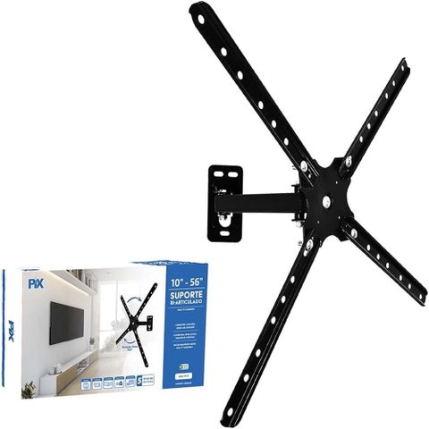 Suporte Biarticulado para Tv Lcd/led 10 a 56 Preto