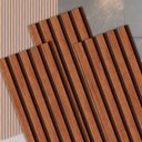 Ver imagem 1 de 10 Placas Autocolante Revestimento de Parede Ripado Premium