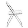 Cadeira jantar design dobrável cristal acrílico transparente Italia Incolor Transparente - 2