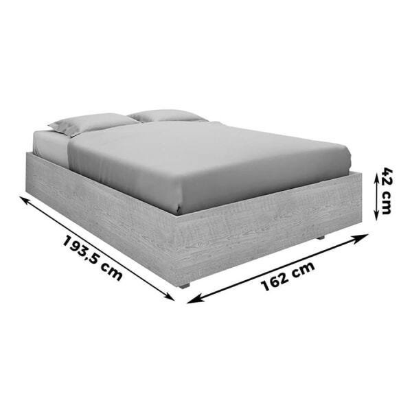 Cama Sant'Anna 2 em 1 com Cabeceira Opcional Queen Branco OOL - 3