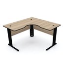 Ver imagem 1 de MESA EM L P/ ESCRITÓRIO 150X150 PANDIN MAXXI - NATURALLE/PRETO ETP1515