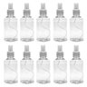 10 Frascos Spray Borrifador Transparente 250ml Pulverizador - 1