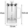 Cafeteira Prensa Francesa de vidro com parede dupla 350ml- Flavors - 2