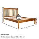 Ver imagem 3 de Cama King Madeira Macica Nali 204 cm Ripado Mogno Mell Nath
