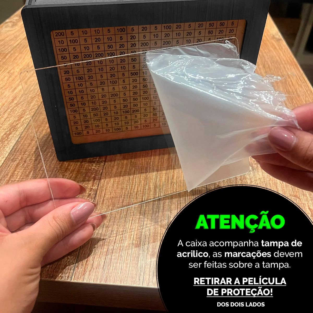 Cofrinho Cofre Guardar Dinheiro Woodbox Japones Poupança Bra - 7