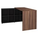 Ver imagem 6 de Escrivaninha Mesa Escritorio 8 Nichos Ne6 Ipe Preto Arty