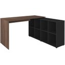 Ver imagem 1 de Escrivaninha Mesa Escritorio 8 Nichos Ne6 Ipe Preto Arty