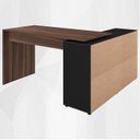 Ver mais imagens de Escrivaninha Mesa Escritorio 8 Nichos Ne6 Ipe Preto Arty