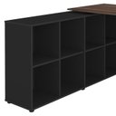 Ver imagem 7 de Escrivaninha Mesa Escritorio 8 Nichos Ne6 Ipe Preto Arty
