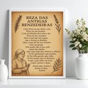 Ver imagem 2 de Quadro Reza Das Antigas Benzedeiras 33x24cm:moldura Preta