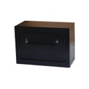 Ver imagem 1 de Caixa de Correio Cartas Condomínio Frontal Preta 15x30x18cm