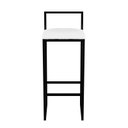 Ver imagem 6 de Banqueta Alta Cozinha Bar Balcão Bistrô Industrial Preta Assento Estofado 