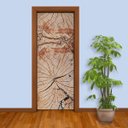 Ver imagem 1 de Adesivo de Porta Tronco de Árvore Arte Destaque G - 0,93 X 2,13 Metros