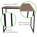Ver imagem 6 de Mesa Home Strassis Design Sd-3015 Preto