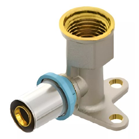 Cotovelo Fêmea Longo Flange Água 20mmx1/2-lbp Prensar Emmeti