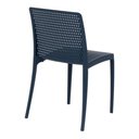 Ver imagem 6 de Kit 4 Cadeiras Dots Azul Navy Empilháveis em Polipropileno