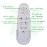 Ventilador Retratil Teto Controle Remoto Led 4 Pás Fresh Wind Branco ou Preto:preto - 6