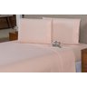 Lençol Cima Queen Vira e Ponto Palito 100% Algodão Percal - 12
