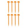 Kit 8 Estacas Grande 25cm P/ Barraca Quadra Camping Areia Gramado Gazebo Beach Tenis Guarda-sol C/ R - 1