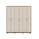 Ver imagem 3 de Armário Guarda Roupa em Mdf Casal 2 M Noronha 6 Portas - Vlr: Imbuia/fendi