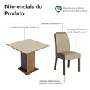 Ver imagem 4 de Conjunto Sala de Jantar Tampo de Madeira 4 Cadeiras Rustic/crema/imperial Cannes Madesa