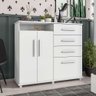 Cômoda De MDF Branco Framar - 1