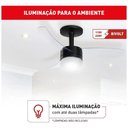 Ver imagem 1 de Ventilador de Teto Arno 150W 120cm 3 Pás Preto Ultimate VX14 Bivolt