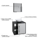 Ver imagem 3 de Conjunto Balcão C-cuba R30 e Espelheira Soft 500 Preto Ônix Preto Ônix C-branco Chess