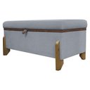 Ver imagem 2 de Puff Recamier Versallies 100 Cm Concreto Bouclé
