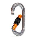 Ver imagem 1 de Mosquetão Usclimb Alumínio Oval Keylock Trava Rosca 22kn Ce Uiaa