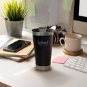 Ver imagem 6 de Dois Copos Térmico Polishop Ichef com Tampa Smart Cup 600 ml | Preto