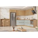 Ver imagem 4 de Módulo Cozinha Nesher Rainha Painel de Edição P/ Fechamento Lateral 270x25x105cm Nature/branco -