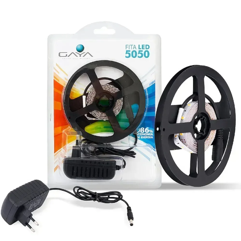 Fita de Led 5050 12 Volts 14,4 Watts 2,5 Metros Verde - 9045 - Gaya - 4