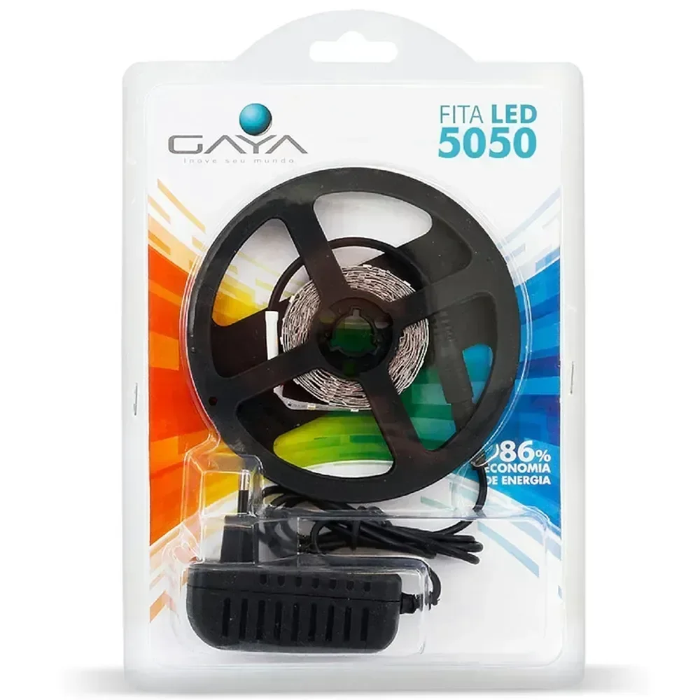 Fita de Led 5050 12 Volts 14,4 Watts 2,5 Metros Verde - 9045 - Gaya - 5