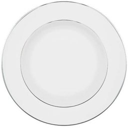 Aparelho de Jantar e Chá Oxford Flamingo Diamond 30 Peças - Branco - Liso - 6