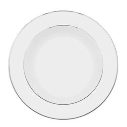 Aparelho de Jantar e Chá Oxford Flamingo Diamond 30 Peças - Branco - Liso - 5